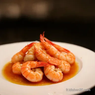 Crevettes Miel Ail Un D&eacute;lice Asiatique Facile et Rapide Fiche recette