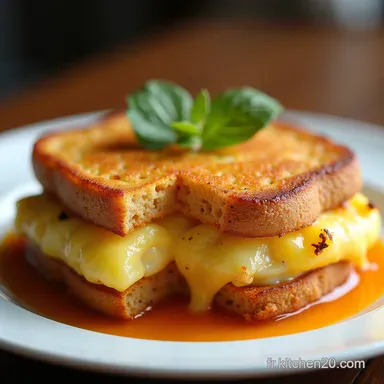 Recette CroqueMonsieur au Four Le Gratin&eacute; Parfait et Moelleux