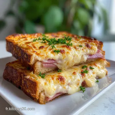 Croque Monsieur au Four in 20 Minutes - Crispy Baked Fiche recette