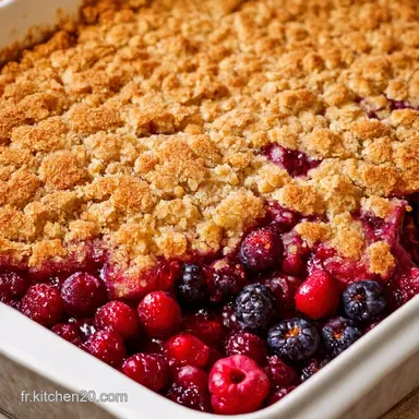 Crumble Fruits Rouges Facile La Recette de Ma GrandM&egrave;re Fiche recette