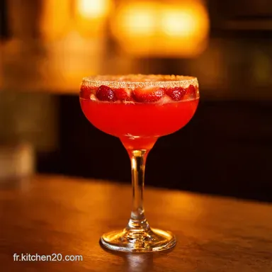 Daiquiri aux Fraises La Fra&icirc;cheur Estivale &agrave; Port&eacute;e de Main Fiche recette