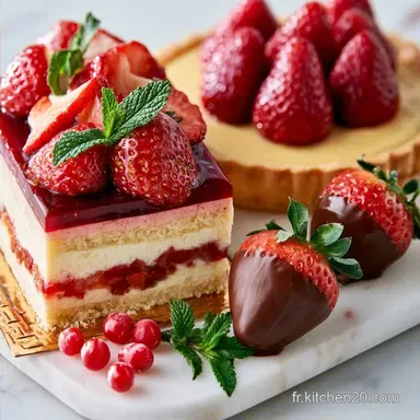 40 desserts aux fraises : g&acirc;teaux, tartes et mousses