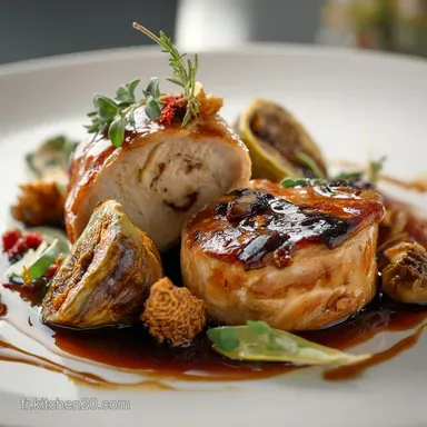 Dinde de No&euml;l farcie aux Morilles et Foie gras Recette de Luxe Succulente Fiche recette