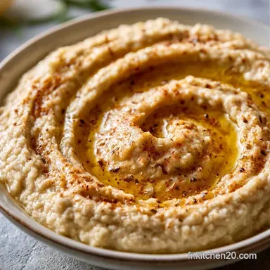 Dip Aubergine Libanais pour 4 Personnes Fiche recette