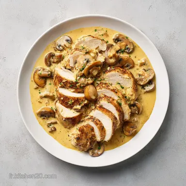 &Eacute;minc&eacute; De Poulet Moutarde Cr&egrave;me en 40 Min Fiche recette