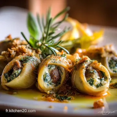 Encornets farcis à lEspagnole Recette facile tendre et pleine saveur Fiche recette