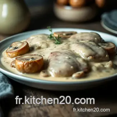 Escalope &agrave; la Cr&egrave;me Champignons : Recette Savoureuse et Facile Fiche recette