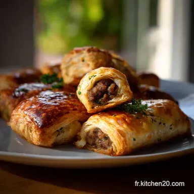 Feuillet&eacute; &agrave; la saucisse : Air Fryer Ready in 20 Minutes Fiche recette