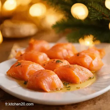 Feuillets de No&euml;l Bouches Gourmandes au Saumon Fum&eacute; Fiche recette