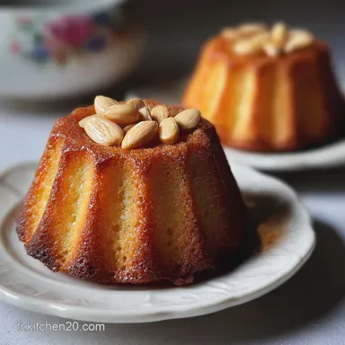Financier aux Amandes Maison pour 12 Portions Fiche recette
