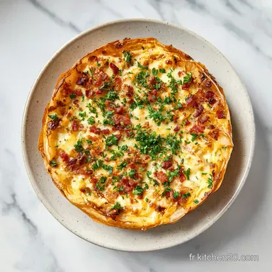 Flamiche au Maroilles : Pour 6 Portions Fiche recette