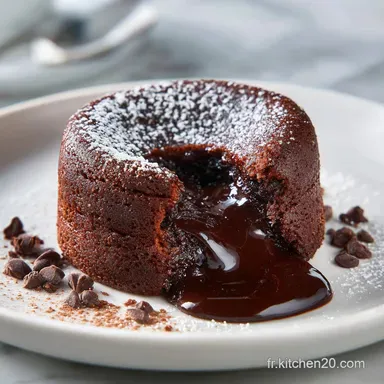 Fondant au Chocolat : Recette de 15 Minutes pour 4 Personnes Fiche recette