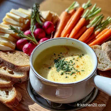 Fondue Savoyarde Traditionnelle : Fromage Alpin Onctueux Fiche recette