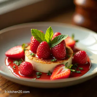 Fra&icirc;cheur aux Fraises Mon Dessert Estival Facile et Gourmand Fiche recette