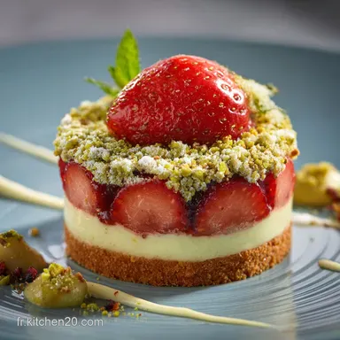 Fraisier &agrave; la Pistache Recette Cr&egrave;me Mousseline &Eacute;poustouflante Fiche recette