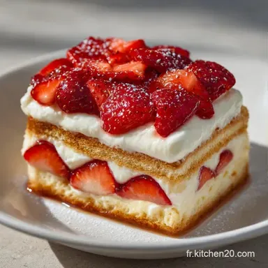 Fraisier Sans Cuisson pour 8 Personnes Fiche recette