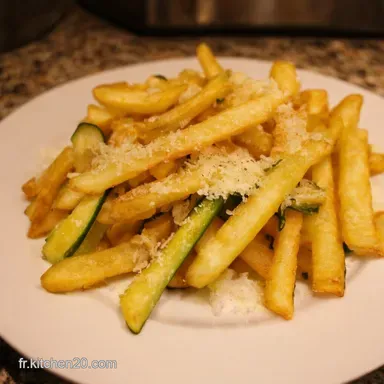 Frites Courgettes Parmesan au Four LAp&eacute;ro Croustillant et Facile Fiche recette