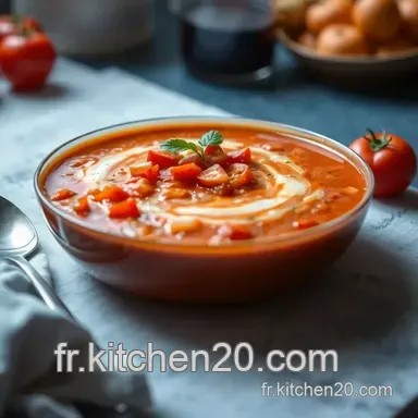 Gaspacho Andalou : Fra&icirc;cheur et Saveurs d'&Eacute;t&eacute; en Un Plat Fiche recette