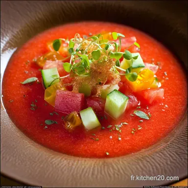 Gaspacho Andalou Traditionnel : La Meilleure Recette &Eacute;t&eacute; Fiche recette