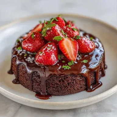 G&acirc;teau Chocolat Fraise pour 8 Personnes Fiche recette