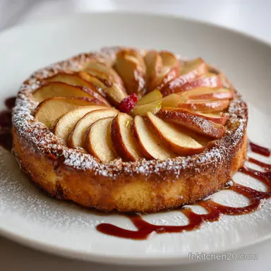 G&acirc;teau Invisible aux pommes Recette simple fondante et tr&egrave;s fruit&eacute;e Fiche recette