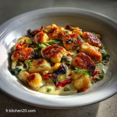 Gnocchis Chèvre Légumes : Recette Gratinée Maison Facile Fiche recette