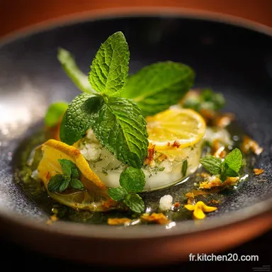 Granit&eacute; de Th&eacute; &agrave; la Menthe et Citron Recette Rafra&icirc;chissante et Facile Fiche recette