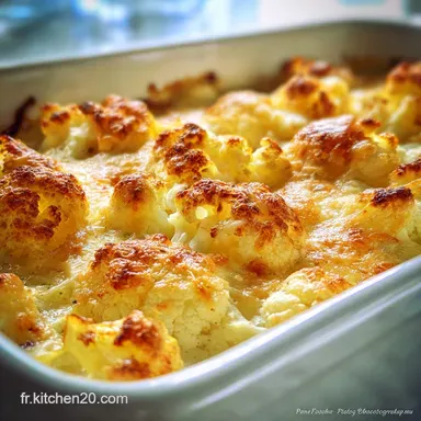 Recette Gratin de Chou Fleur Ready in 30 Min Crispy Fiche recette