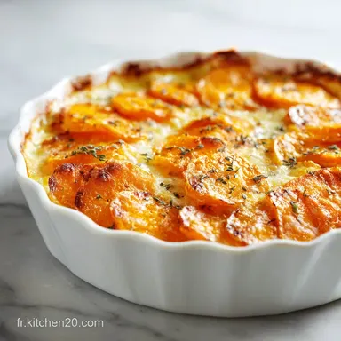Gratin de Patates Douces pour 6 Personnes Fiche recette