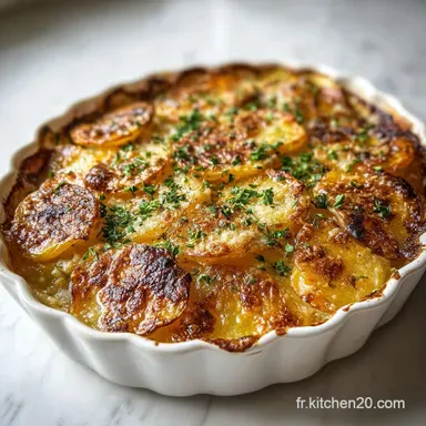 Gratin Pommes De Terre: Creamy, Baked for 6 Servings Fiche recette