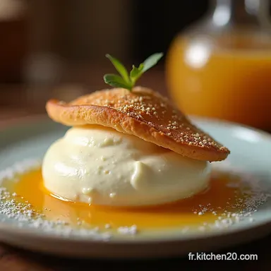 &Icirc;les Flottantes Cr&egrave;me Brioche et Nougatine Maison P&acirc;tisserie Fran&ccedil;aise Fiche recette
