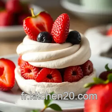 Pavlova Fruit Rouge: Mini D&eacute;lices aux Fruits Rouges! Fiche recette