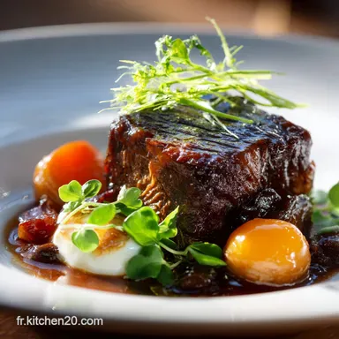 Jarret de B&oelig;uf &agrave; la Proven&ccedil;ale confit et fondant Recette mijot&eacute;e Fiche recette