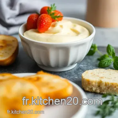 Recette pour la Cr&egrave;me Anglaise: Le Secret d'une Sauce Soyeuse Fiche recette