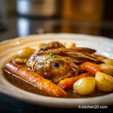 Lapin &agrave; la moutarde: Recette de Bistrot Facile et R&eacute;confortante Fiche recette
