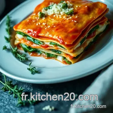 Lasagnes V&eacute;g&eacute;tariennes aux &Eacute;pinards et Ricotta: Un Plat R&eacute;confortant Fiche recette
