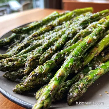 Asperges Vertes Grill&eacute;es &agrave; lHuile dOlive Citron Le Secret dun Croquant Parfait Fiche recette