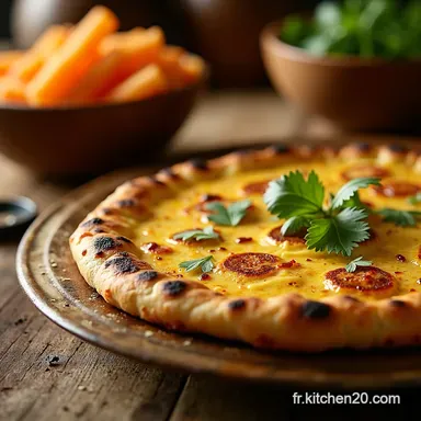 Naan au Fromage Fondant Recette Facile et Rapide Maison Fiche recette