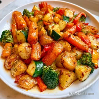 L&eacute;gumes R&ocirc;tis au Air Fryer en 30 Minutes Fiche recette