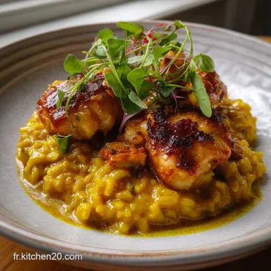 Lotte Curry Risotto Indien : Fusion Lotte Curry &Eacute;pic&eacute;e Fiche recette