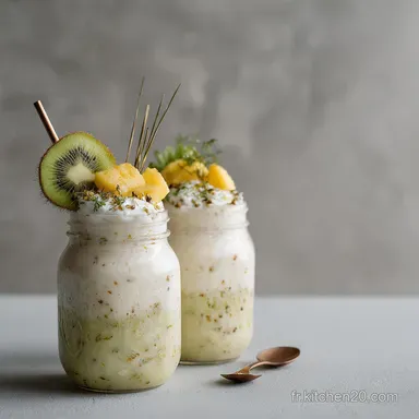 Milk Shake Banane Kiwi et Ananas : Recette Tropicale Facile Fiche recette