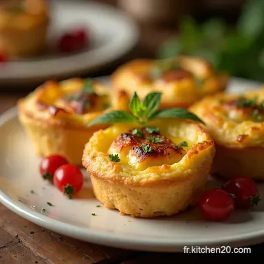 Apro Gourmand MiniQuiches Maison Faciles Ch&egrave;vrePoireaux Fiche recette