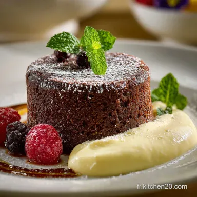 Moelleux Chocolat Mascarpone et cr&egrave;me anglaise san Z&eacute;ro complexe Fiche recette