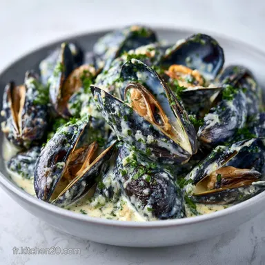 Moules &agrave; la Cr&egrave;me en 30 Minutes Fiche recette