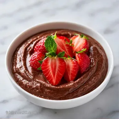 Mousse Chocolat Fraise pour 6 Personnes Fiche recette