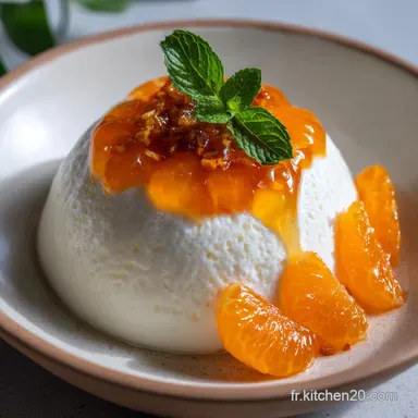 Mousse Cl&eacute;mentine Gel&eacute;e Orange : Dessert L&eacute;ger Agrumes Sans Sucre Ajout&eacute; Fiche recette