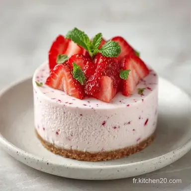 Mousse Fraise L&eacute;g&egrave;re pour 4 Personnes Fiche recette