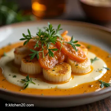 Noix de SaintJacques &agrave; la Cr&egrave;me Recette Facile et &Eacute;l&eacute;gante Fiche recette