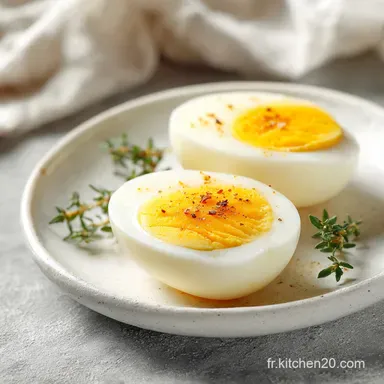 Oeuf Dur: Temps de Cuisson Eau Froide (15 min) Fiche recette