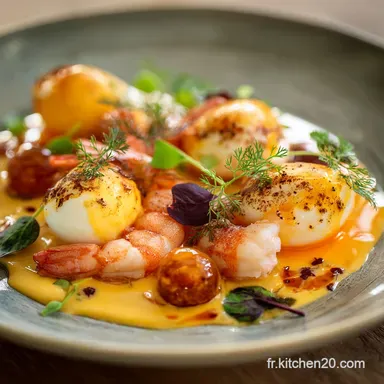 Œufs Mimosa à lavocat et aux crevettes La recette légère et chic Fiche recette